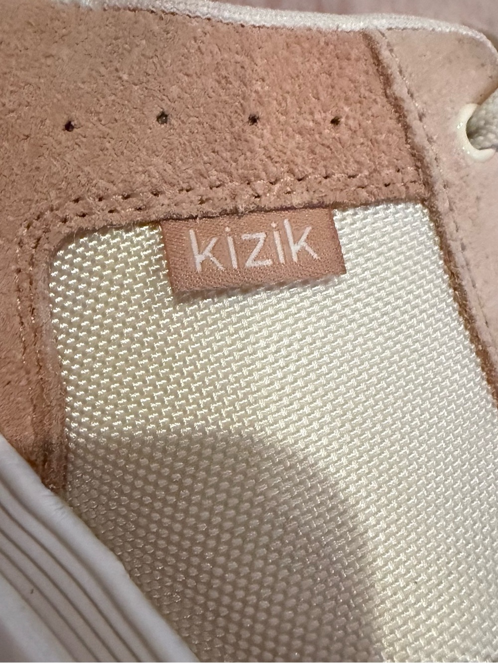 Kizik Brisbane Amberlight Hands Free Slip On Sneakers White Brown Women's 8 Wide - Picture 13 of 13